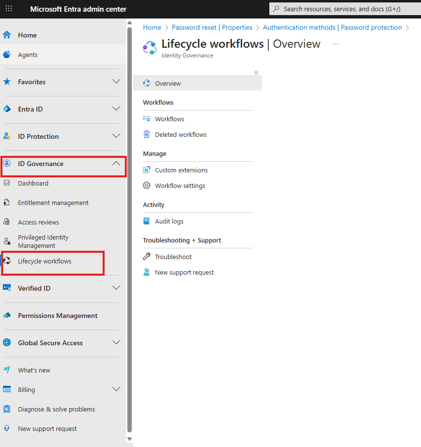 Microsoft Entra Lifecycle Workflows create onboarding workflow