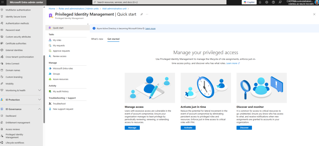Privileged Identity Management