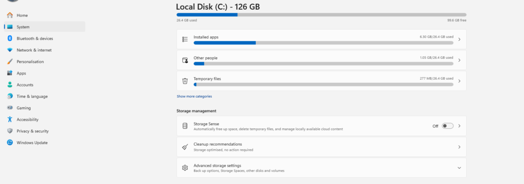 Storage Sense